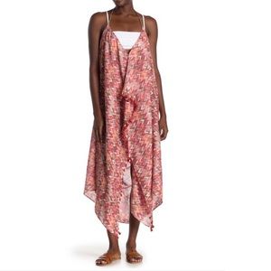 POOL TO PARTY Chevron Print Maxi Cover-Up